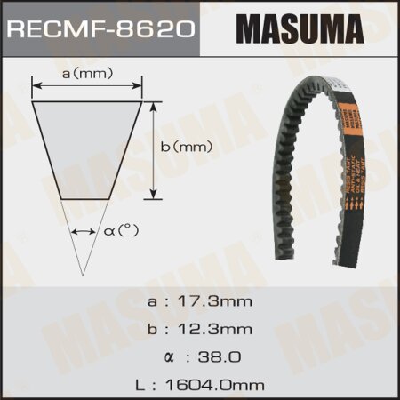 Drive V-Belt Masuma, 17x1604 mm, 8620