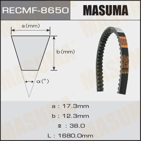 Drive V-Belt Masuma, 17x1680 mm, 8650