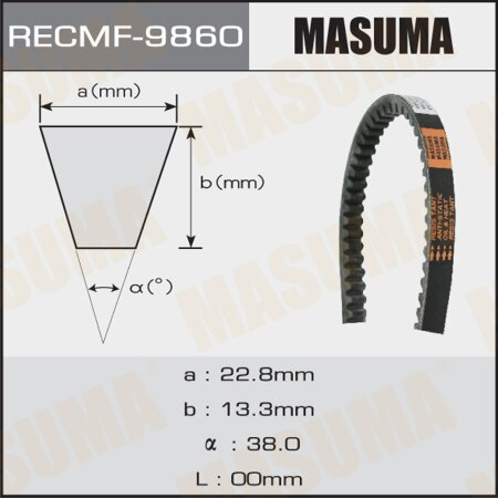 Drive V-Belt Masuma, 17x2213 mm, 9860