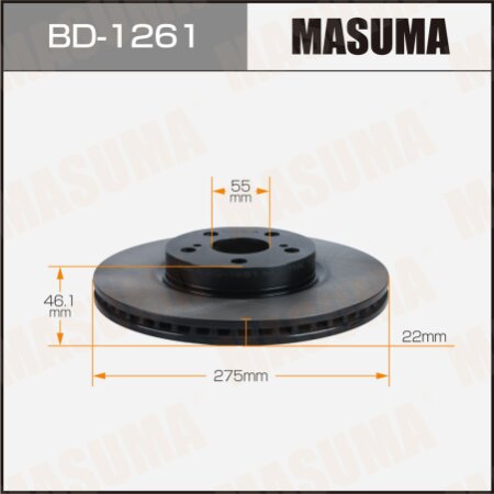 Brake disk Masuma, BD-1261