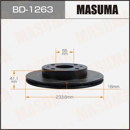 Brake disk Masuma, BD-1263
