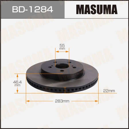 Brake disk Masuma, BD-1284