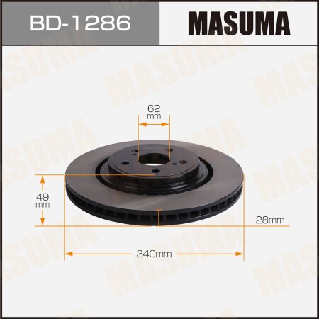 Brake disk Masuma, BD-1286