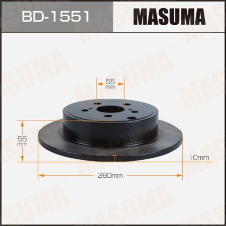 Brake disk Masuma, BD-1551