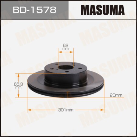 Brake disk Masuma, BD-1578