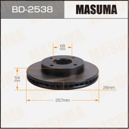 Brake disk Masuma, BD-2538