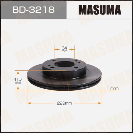 Brake disk Masuma, BD-3218