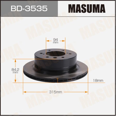 Brake disk Masuma, BD-3535