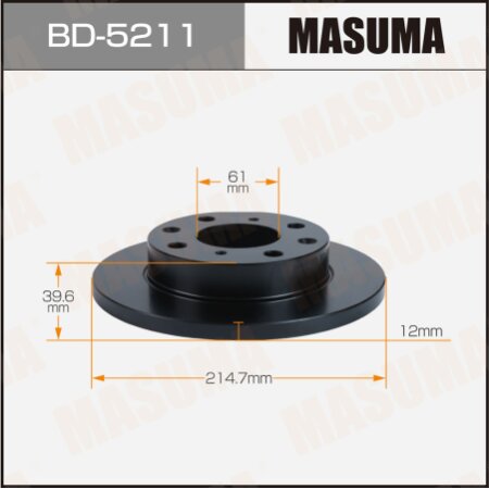 Brake disk Masuma, BD-5211