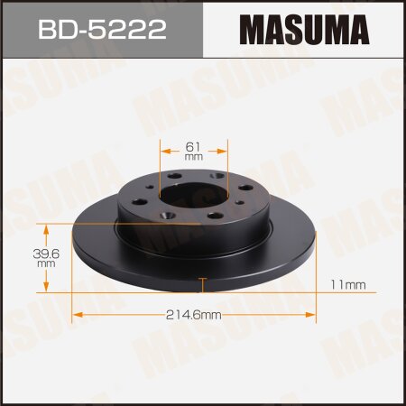 Brake disk Masuma, BD-5222