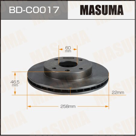 Brake disk Masuma, BD-C0017