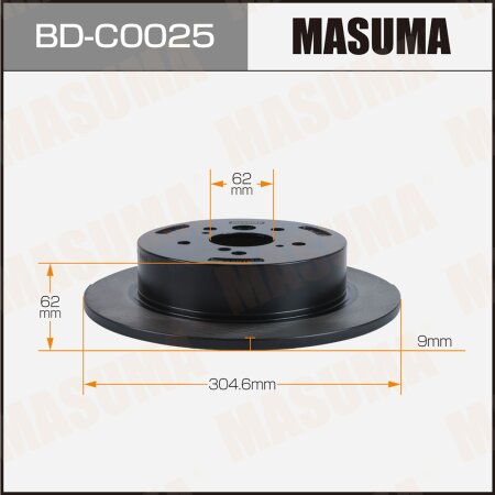 Brake disk Masuma, BD-C0025