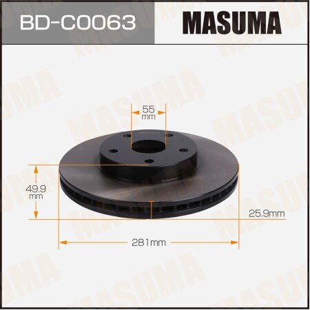 Brake disk Masuma, BD-C0063
