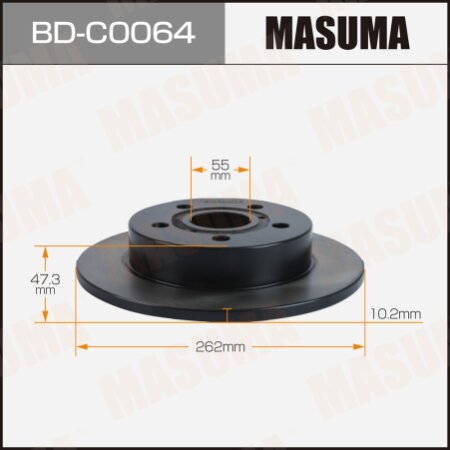 Brake disk Masuma, BD-C0064