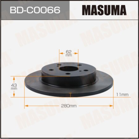 Brake disk Masuma, BD-C0066
