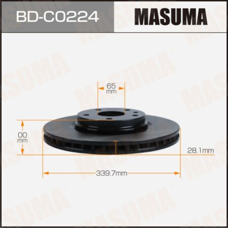 Brake disk Masuma, BD-C0224