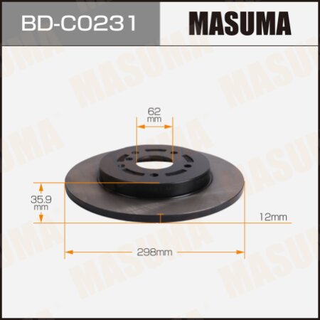 Brake disk Masuma, BD-C0231