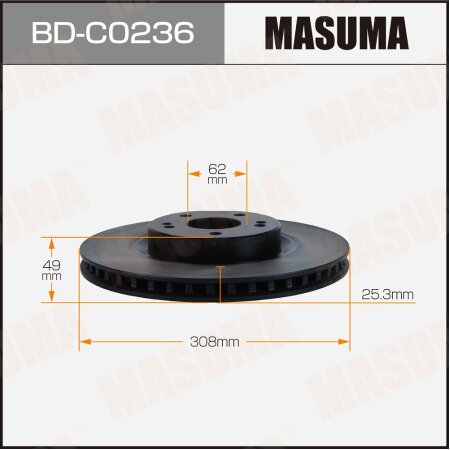 Brake disk Masuma, BD-C0236