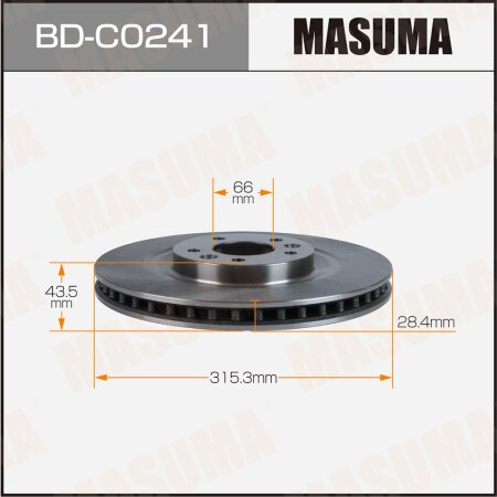 Brake disk Masuma, BD-C0241