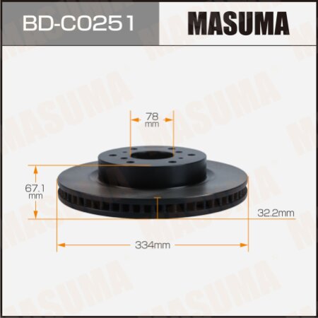Brake disk Masuma, BD-C0251