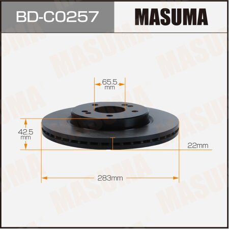 Brake disk Masuma, BD-C0257