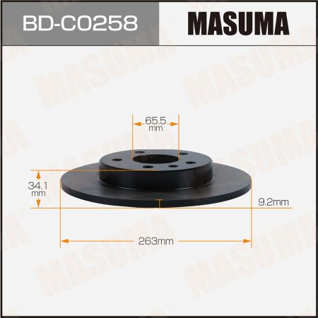 Brake disk Masuma, BD-C0258