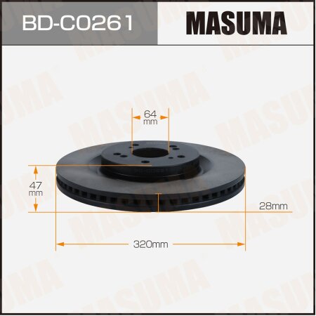 Brake disk Masuma, BD-C0261