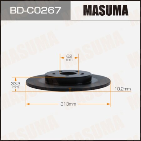 Brake disk Masuma, BD-C0267
