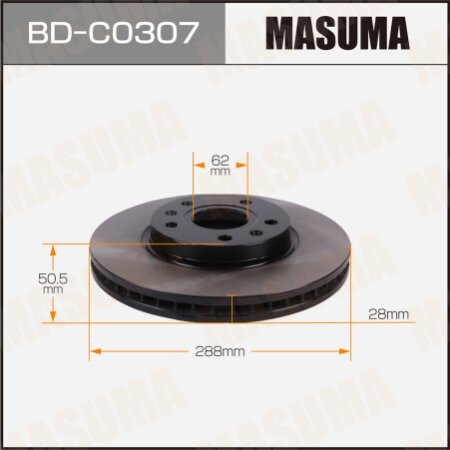 Brake disk Masuma, BD-C0307