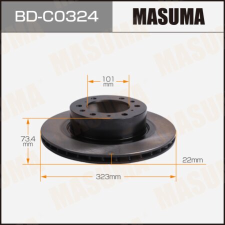 Brake disk Masuma, BD-C0324