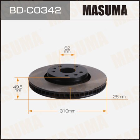 Brake disk Masuma, BD-C0342