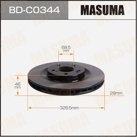 Brake disk Masuma, BD-C0344