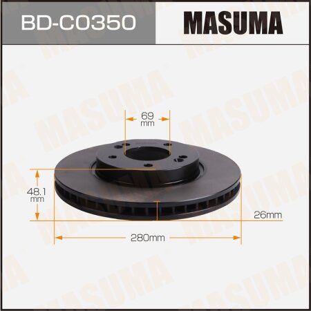Brake disk Masuma, BD-C0350
