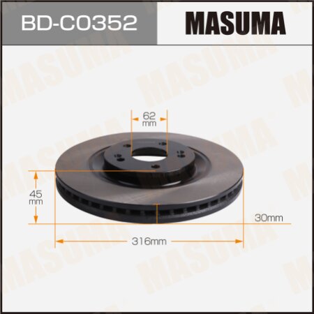 Brake disk Masuma, BD-C0352