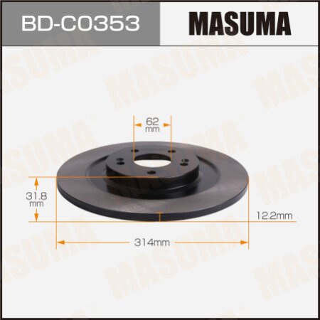 Brake disk Masuma, BD-C0353