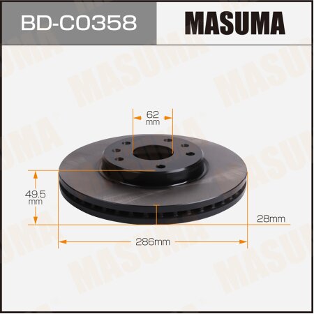 Brake disk Masuma, BD-C0358