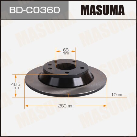 Brake disk Masuma, BD-C0360