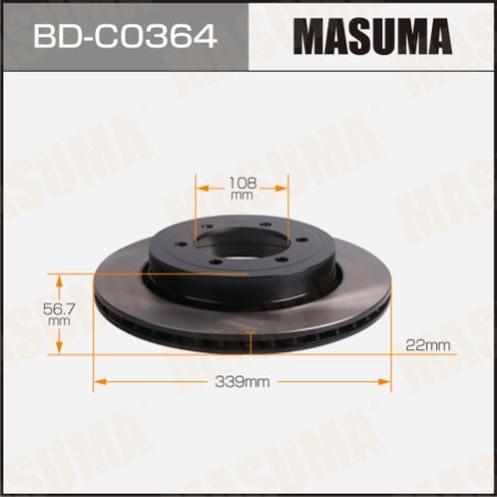 Brake disk Masuma, BD-C0364