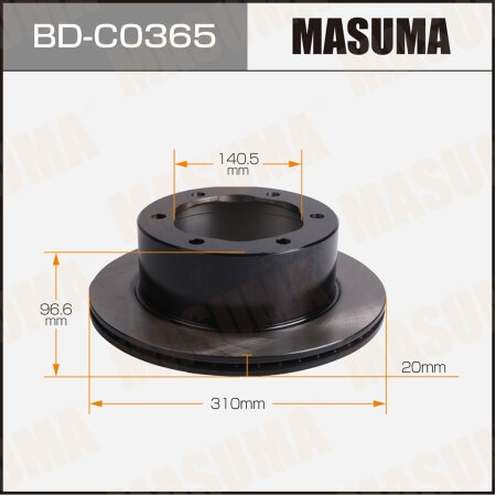 Brake disk Masuma, BD-C0365