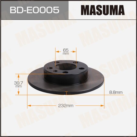 Brake disk Masuma, BD-E0005