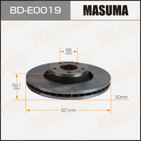 Brake disk Masuma, BD-E0019
