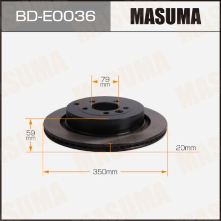 Brake disk Masuma, BD-E0036