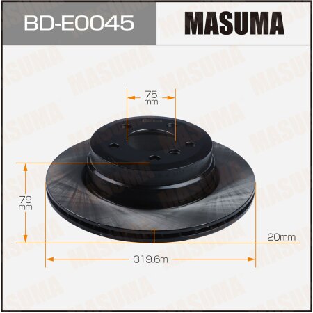 Brake disk Masuma, BD-E0045