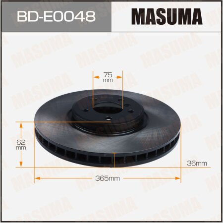 Brake disk Masuma, BD-E0048