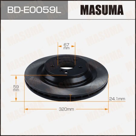 Brake disc Masuma LH, BD-E0059L