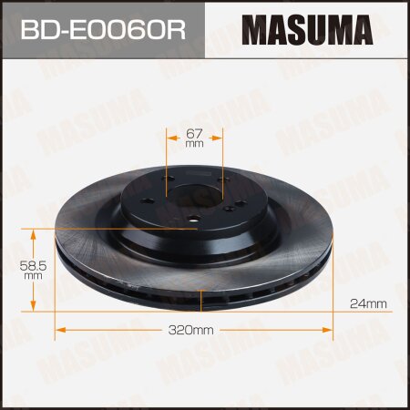 Brake disc Masuma RH, BD-E0060R