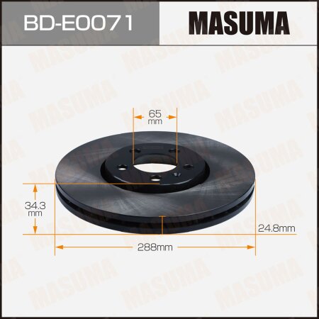 Brake disk Masuma, BD-E0071