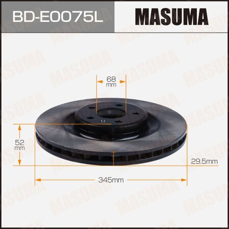 Brake disk Masuma, BD-E0075L