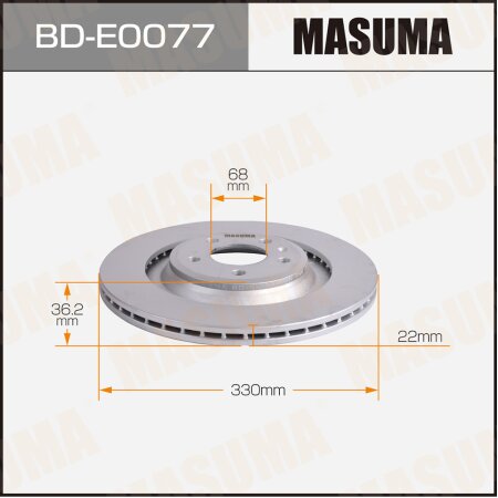 Brake disk Masuma, BD-E0077