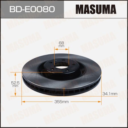 Brake disk Masuma, BD-E0080